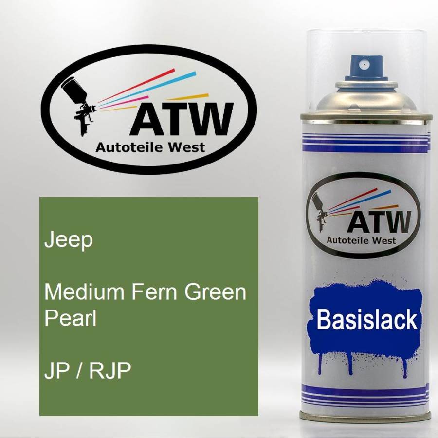 Jeep, Medium Fern Green Pearl, JP / RJP: 400ml Sprühdose, von ATW Autoteile West.